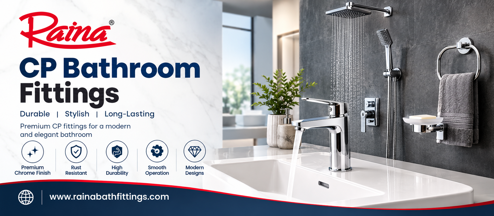 CP Bathroom Fittings: Types, Benefits, Finishes & Tips for Choosing
