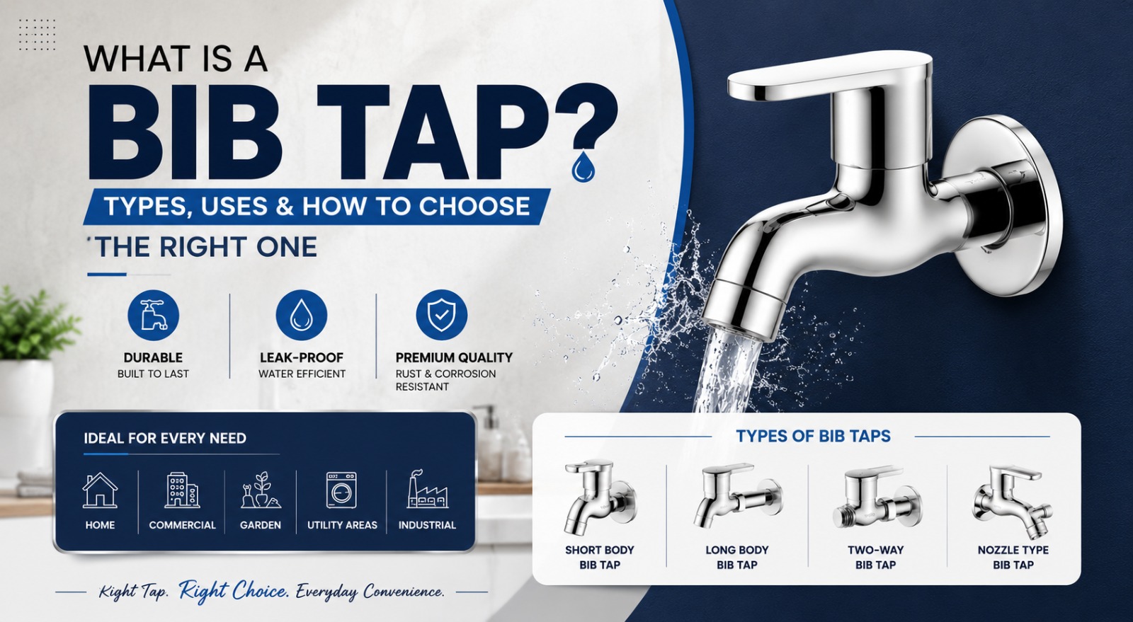 What is a Bib Tap? Types, Uses & How to Choose the Right One