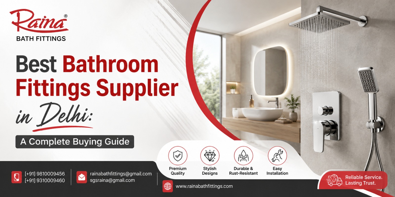 Best Bathroom Fittings Supplier in Delhi: A Complete Buying Guide